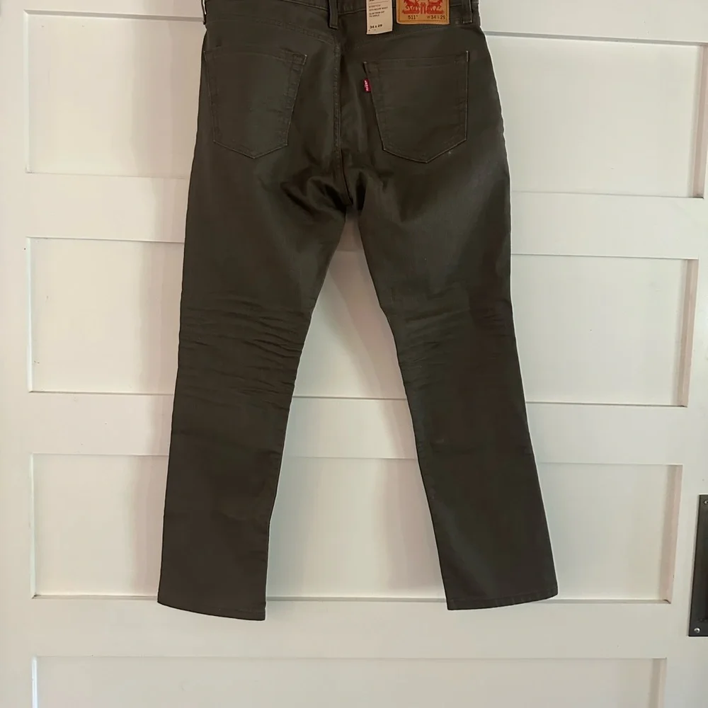 Levi's 511 Slim Green Jeans - Picture 2 of 3